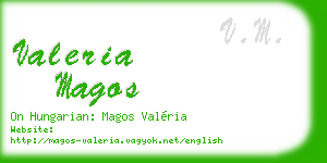 valeria magos business card